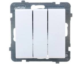 SONATA Łącznik potrójny biały ŁP-13R/m/00