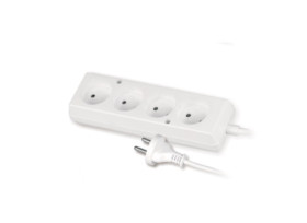 Przedłużacz bez uziemienia BIAŁY T-10555 PS-460/1,5