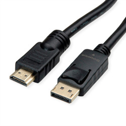 Kabel DisplayPort długość 10m B: HDMI A: Display Port v. 1.2 Roline 3840 x 2160