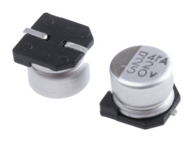 Kondensator 22μF 50V dc SMD CHEMI-CON roztaw: 1.9mm 6.3 x 5.2mm
