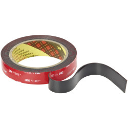 3M 5952F/193 VHB&#x2122; Tape 5952F, Black, 19 mm x 3 m, 1.1 mm