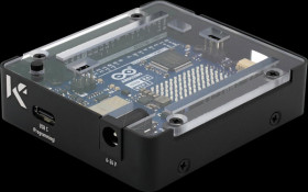 7350001161600 Housing for Arduino Uno R4, aluminum/poly, black