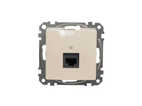 SEDNA DESIGN & ELEMENTS Gniazdo komputerowe RJ45 kat.5e UTP beżowy SDD112451 SCHNEIDER ELECTRIC