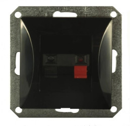 OPAL Gniazdo głośnikowe pojedyncze chrom GG 1 - Op