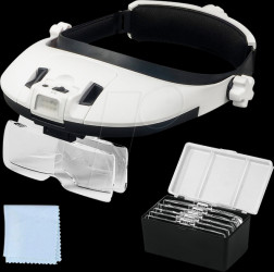 MG81000N Headband magnifier, LED with 5 lenses
