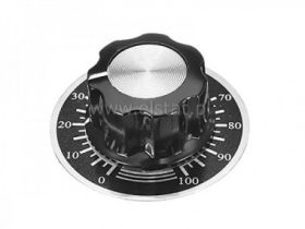 Gałka potencjometru; fi=28mm; oś= 6mm; ze skalą