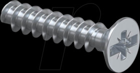 2472-15 Machine screw, PlusMinus, Ø 3.2 x 15 mm, GVZ
