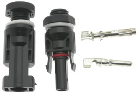Złącze fotowoltaiczne do obudowy rozdzielni rozdzielnicy MC4 męskie żeńskie 4mm2 IP67 1000V DC