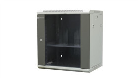 Szafa Wisząca Niedzielona 19 12U, Drzwi Blacha/Szkło, Ściągane Osłony Boczne...