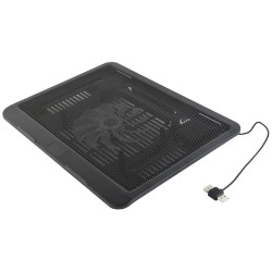 Gembird NBS-1F15-04 Laptop cooling stand height-adjustable black plastic