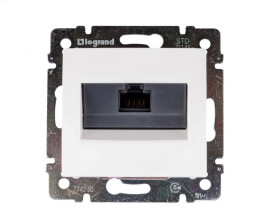 VALENA Gniazdo komputerowe biały 1xRJ45 5e UTP 774230