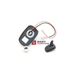 Antena samochodowa SHARK FIN FM aktywna, tył dachu, czarna