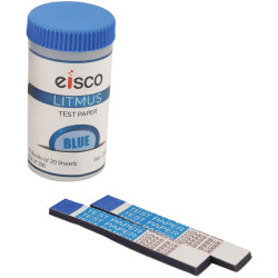 EISCO CH0623D Paper Test Litmus, Blue, 200 Leaves
