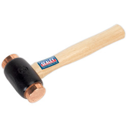 Sealey CFH04 Copper Faced Hammer 4.3lb Hickory Shaft