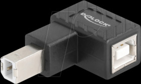 67204 USB 2.0 adapter, B male &gt; B female 90° bottom