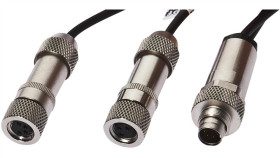 Vk10a394, Kabel Połączeniowy Y, 1 M, 2X Żeński M8 (Gniazdo) Prosty, Męski...