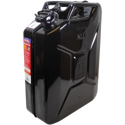 Faithfull FAIAUJERR20B Black Steel Jerry Can 20 litre