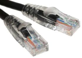 Kabel kat. 5e U/UTP Czarny 2m