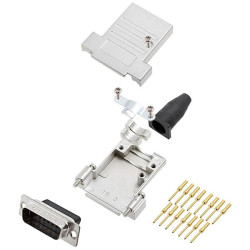 Encitech 6355-0089-02 DTSL15-SJSRG-T-DBCP-K D-Sub Pin Strip set 15 pins