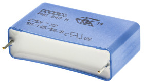 Kondensator foliowy 2.2μF 275V ac KEMET Metalizowany polipropylen rozstaw: 37.5mm THT ±20