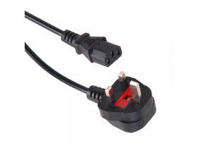 Kabel zasilający Maclean, 3 pin, Wtyk GB, 3m, MCTV-807
