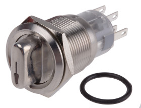 Przełącznik bistabilny, 2-pozycyjny, IP67, RS PRO