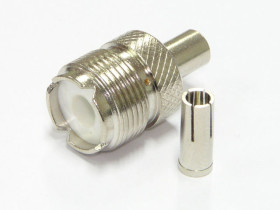 Gniazdo CB/UHF zaciskane na przewód RG58