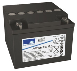 Uszczelniony akumulator kwasowo-ołowiow 25Ah Sonnenschein 126 x 167 x 176mm 12V