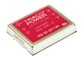 Przetwornica DC-DC, 20W, Uwe 9 → 36 V DC, Uwy 5V dc, Iwy 4A, TRACOPOWER
