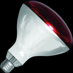 391252502 Infrared lamp, E27, R125, 250 W, red