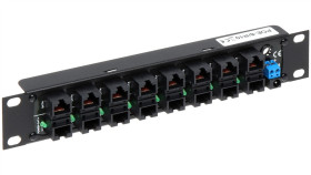 Patchpanel Poe 8Xrj-45 Max.60V 1U Rack 10” Poe-8/R10