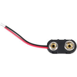 Comfortable BS-IR-1 PP3 Battery Clip, End Entry 45mm Leads