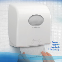 Ręczniki do rąk, 198mm, warstwy: 1, Biały, Rolka, arkusze: 1400, Essential