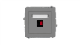 Deco Gniazdo Głośnikowe Pojedyncze Szary Mat 27Dgg-1