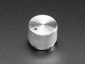 Adafruit Anodized Aluminum Machined Knob - Silver - 20mm Diameter