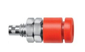 Gniazdo bananowe Żeński Połączenie lutowane typ Gniazdo bananowe Niebieski 10A Schutzinger