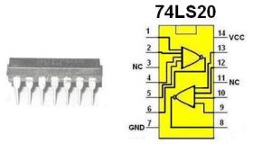 Układ cyfrowy 74LS20