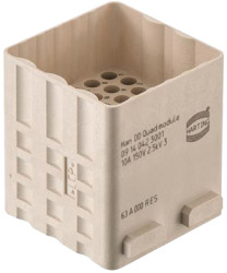 Pin contact insert, DD, 42 pole, unequipped, crimp connection, 09140423001