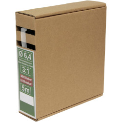 Quadrios 25CA500 Heatshrink adhesive Transparent 3:1 Shrinkage 5 m Tube
