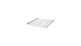Półka 1U 470Mm Rack 19, 4 Pkt Mocowania, Perforowana, Szara