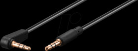 3.5 mm jack, plug/plug, 90°, 1.5 m