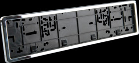 Car - license plate holder, chrome