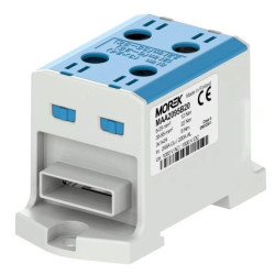 Złączka OTL95-2B niebieski 2xAl/Cu 6-95mm2 3x1x24 1000V AC/1500V DC Zacisk uniwersalny z wejściem na szynę elastyczną MAA2095B20