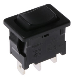 Przełącznik kołyskowy (Wł.)-wył.-(wł.) Nie 6 A SPDT Czarny IP40 Marquardt