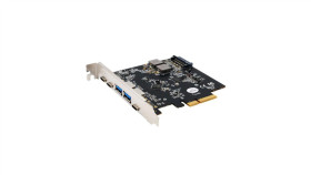 Exsys Ex-12007 5 Portowa Karta Usb 3.2 Gen2 Pcie 2X Usb-A I 3X Usb-C