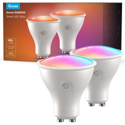 Govee H600D GU10 Light bulb 2-pack Inteligentna żarówka RGBWW 400 lm, Wi-Fi, Bluetooth
