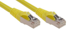 Kabel kategorii 6, Żółty, Wtyk RJ45/męski RJ45dł.: 10m, mat. koszulki: LSZH
