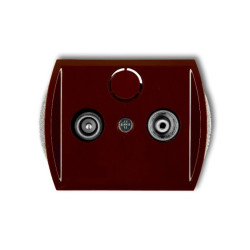 TREND Gniazdo antenowe RTV końcowe 2dB brązowy 4G2K