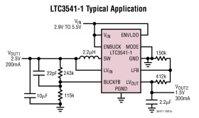 High Efficiency Buck + VLDO Regulator