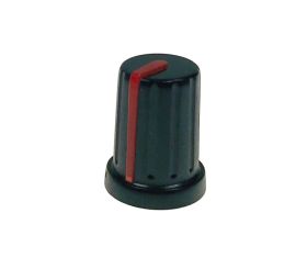 Gałka na potencjometr N-9 czarno-czerwona